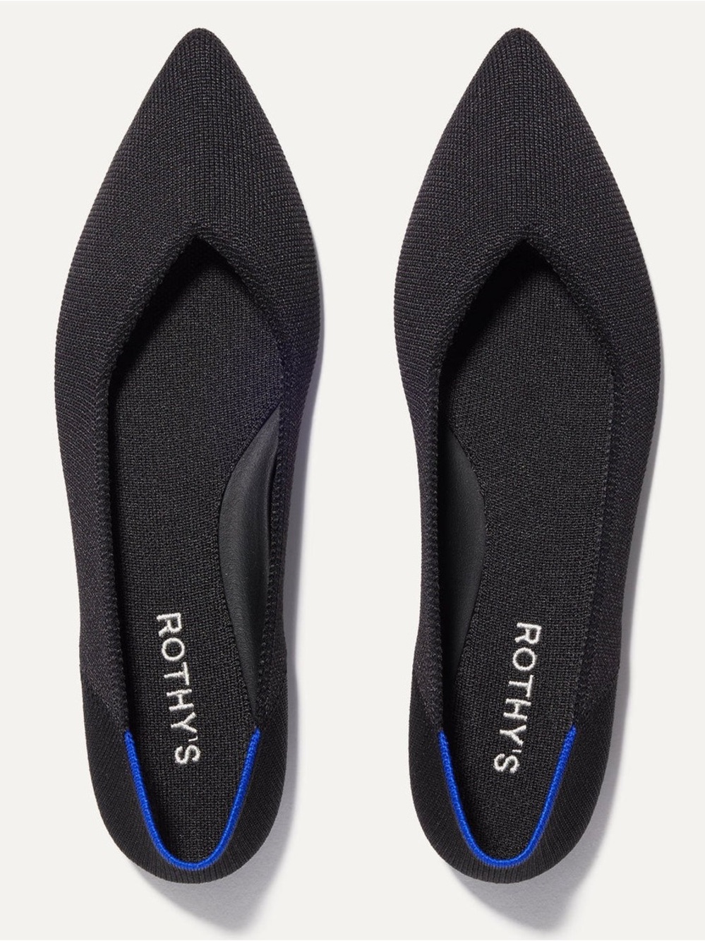 Rothy's The Point II Black Flats 8 - Picture 6 of 16